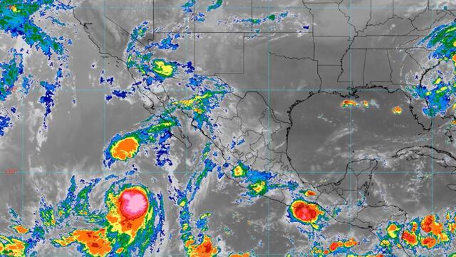 Efecto Fujiwhara en México por ciclones Emilia y Fabio