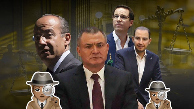 Genaro García Luna, Felipe Calderón, Marko Cortés y Ricardo Anaya