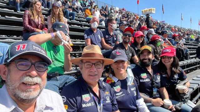 Felipe Calderón y Margarita Zavala en la Fórmula 1