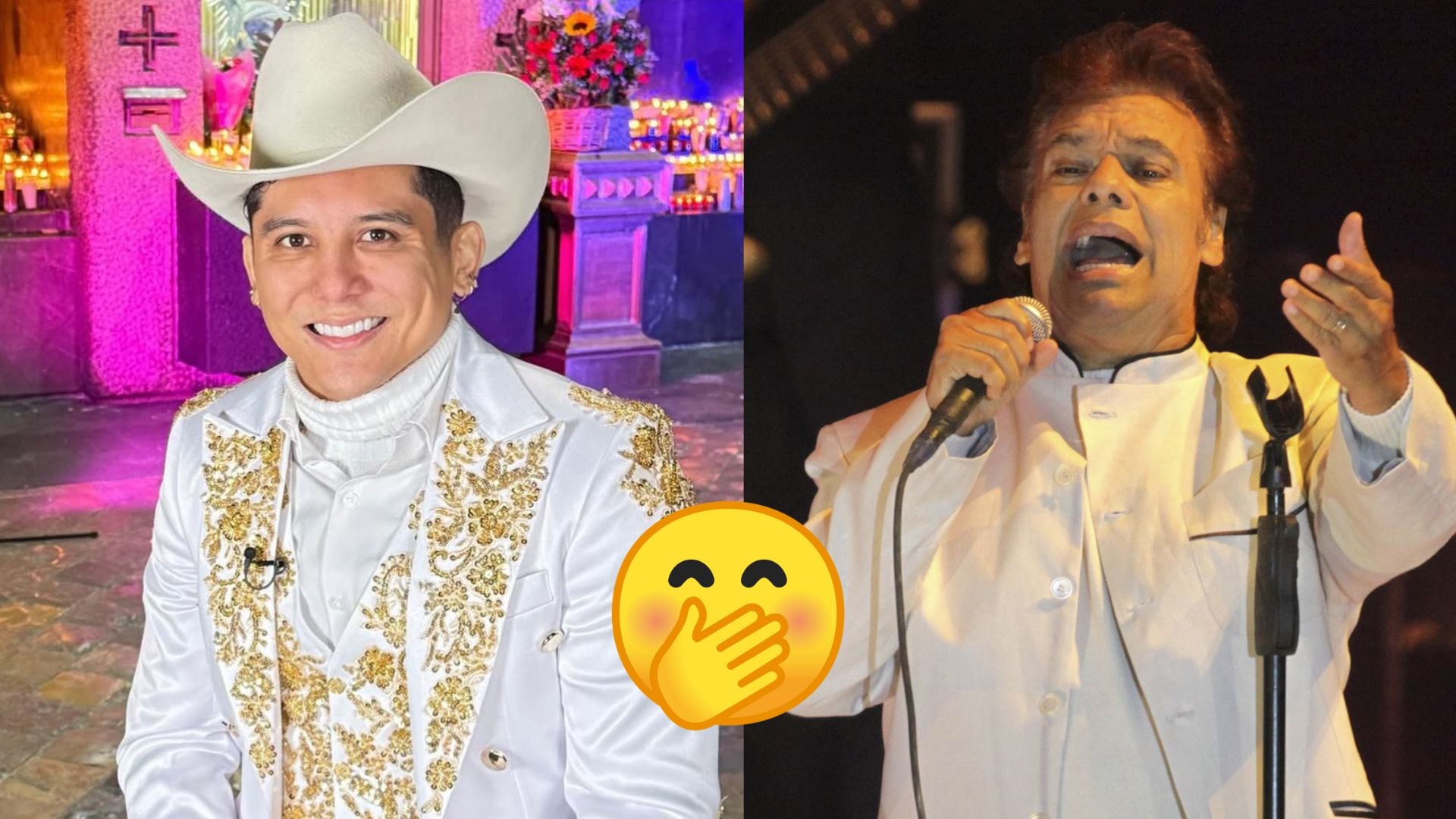 Edwin Luna le canta a la Virgen de Guadalupe, pero le critican haberse vestido como Juan Gabriel