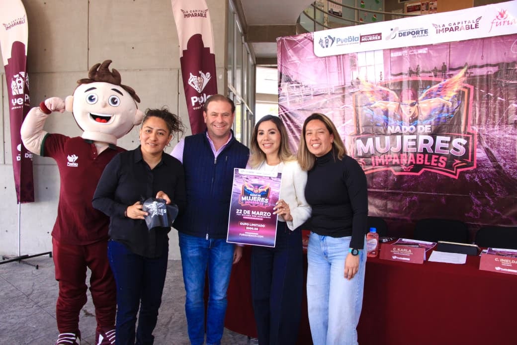 Gobierno de Puebla promueve el empoderamiento femenino con el evento deportivo “Nado de Mujeres Imparables”