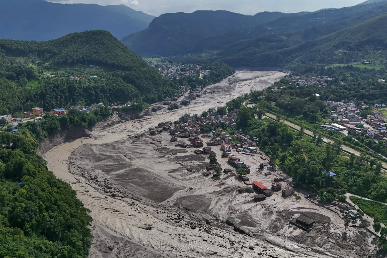 La riada en Nepal ha generado alrededor 100 muertos
