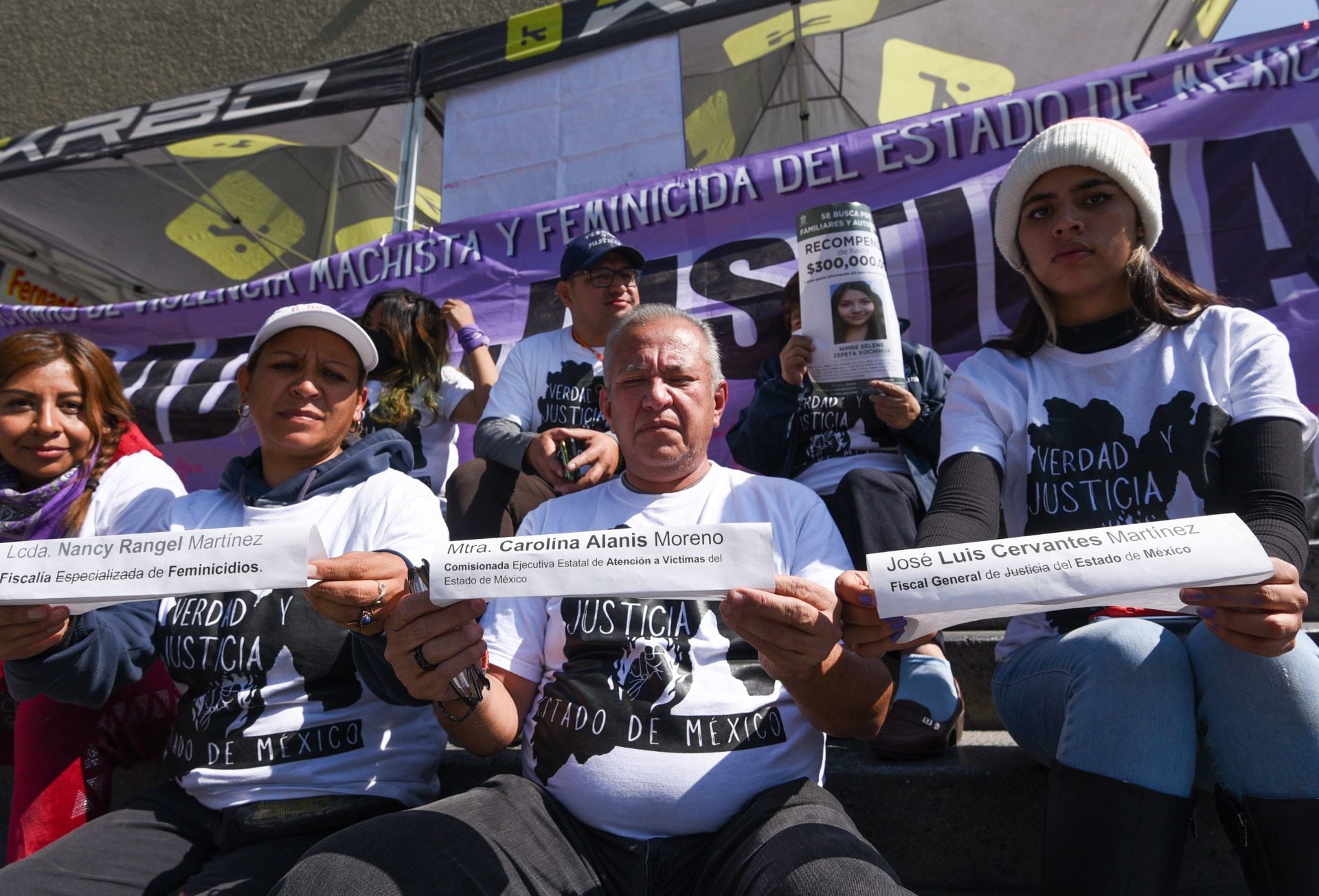 Familias de víctimas de feminicidio