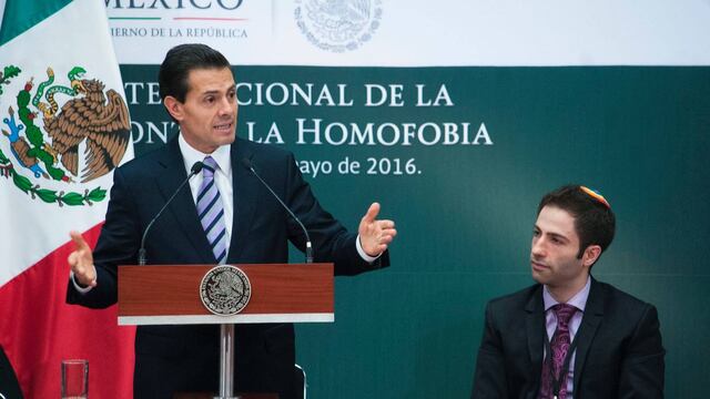 Enrique Peña Nieto, en evento por el Día de la Lucha contra la Homofobia.