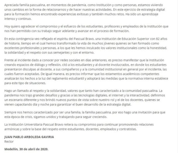 Comunicado