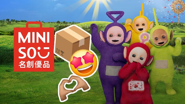 Cajas sorpresa de los Teletubbies en Miniso
