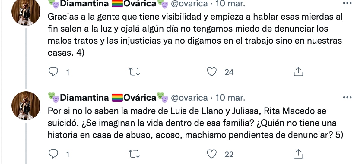 Usuario habla de Luis de Llano