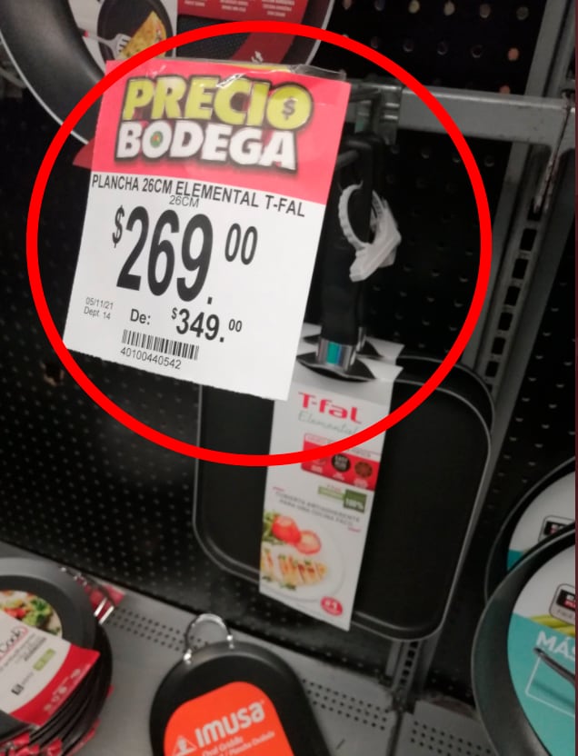Fotografía sobre el reporte de denuncia de malas prácticas de Bodega Aurrerá por el Buen Fin 2021