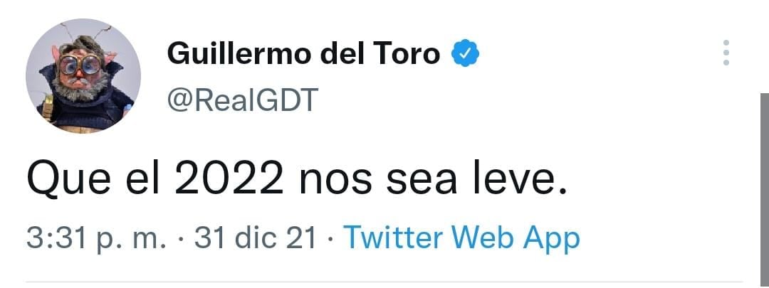 Publicación de Twitter