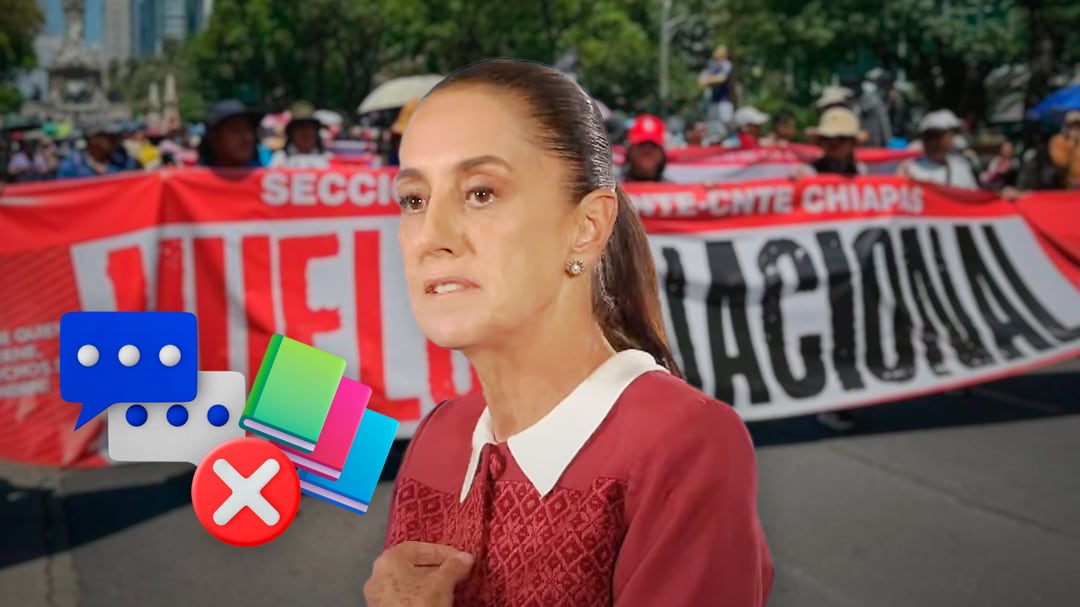 “No creo que sean maestros”: Sheinbaum acusa provocación tras movilización de la CNTE en CDMX