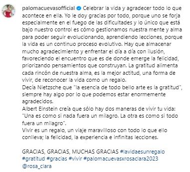 Paloma Cuevas se celebra sus 51 años, sin Luis Miguel.
