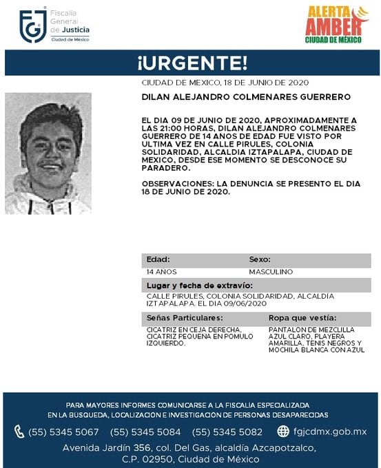 Ficha de búsqueda de Dilan.