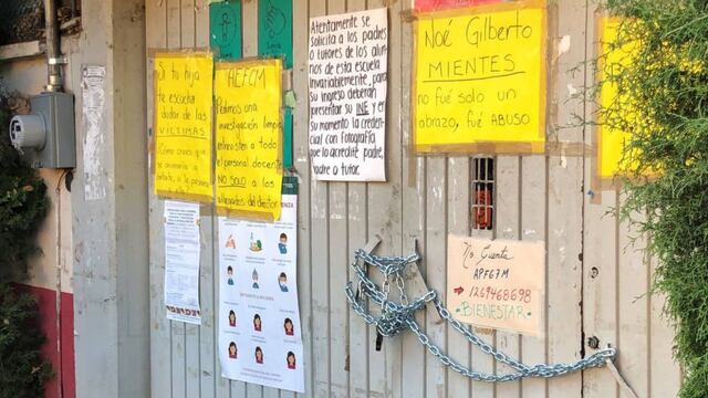 Protesta en la secundaria de Azcapotzalco por caso de abuso sexual