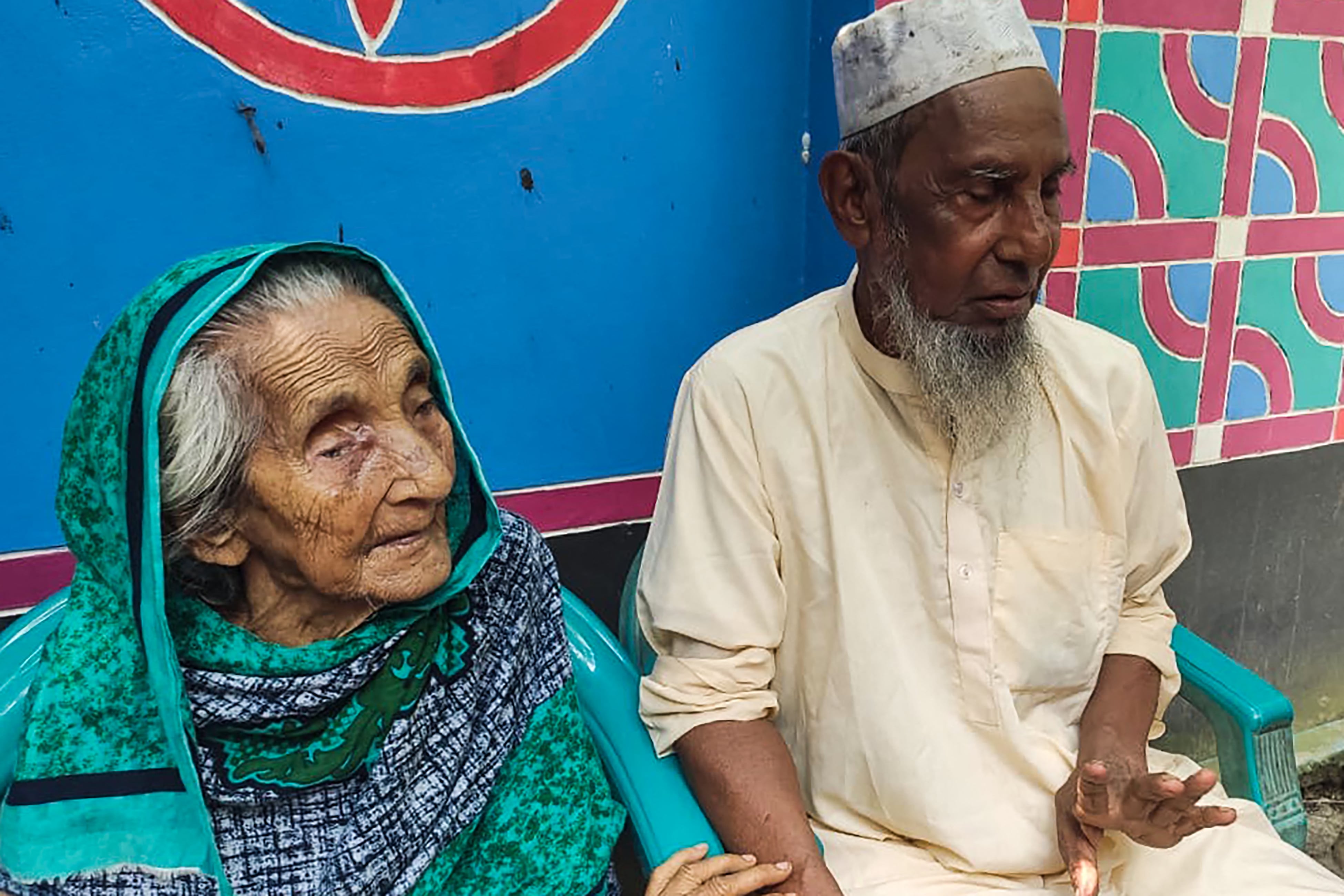 Abdul Kuddus Munsi y su madre Mongola Nessa