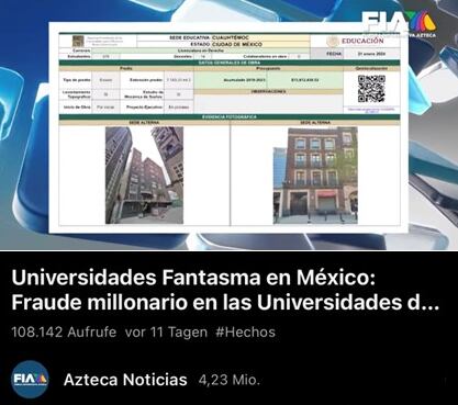 Reportaje de Tv Azteca sobre las Universidades para el Bienestar