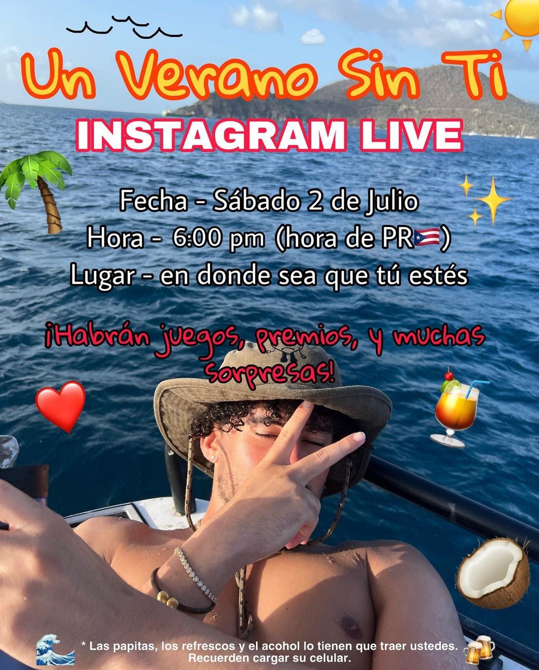 Bad Bunny: ¿Cuándo y a qué hora será el live de “Un verano sin ti” que dará en Instagram?