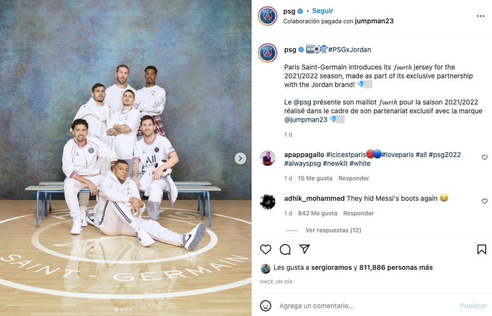 PSG le tapó los pies a Messi en la presentación de su nuevo uniforme.