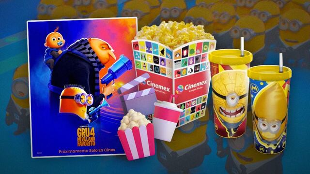 Este es el precio del combo en Cinemex para los vasos coleccionables de Mi Villano Favorito 4