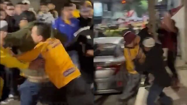 Barra de Tigres y fans de Toluca protagonizan pelea tras final