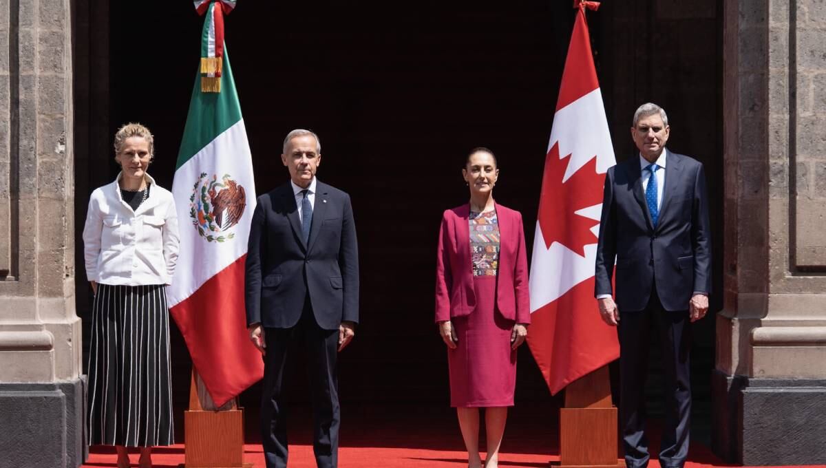 Claudia Sheinbaum se reúne con Mark Carney en Palacio Nacional