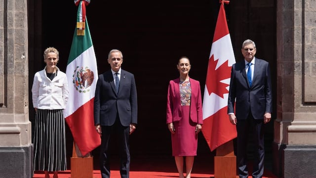 Claudia Sheinbaum se reúne con Mark Carney en Palacio Nacional