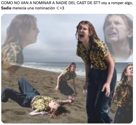 Reacciones sobre la nula nominación de Sadie Sink a los Emmys 2022