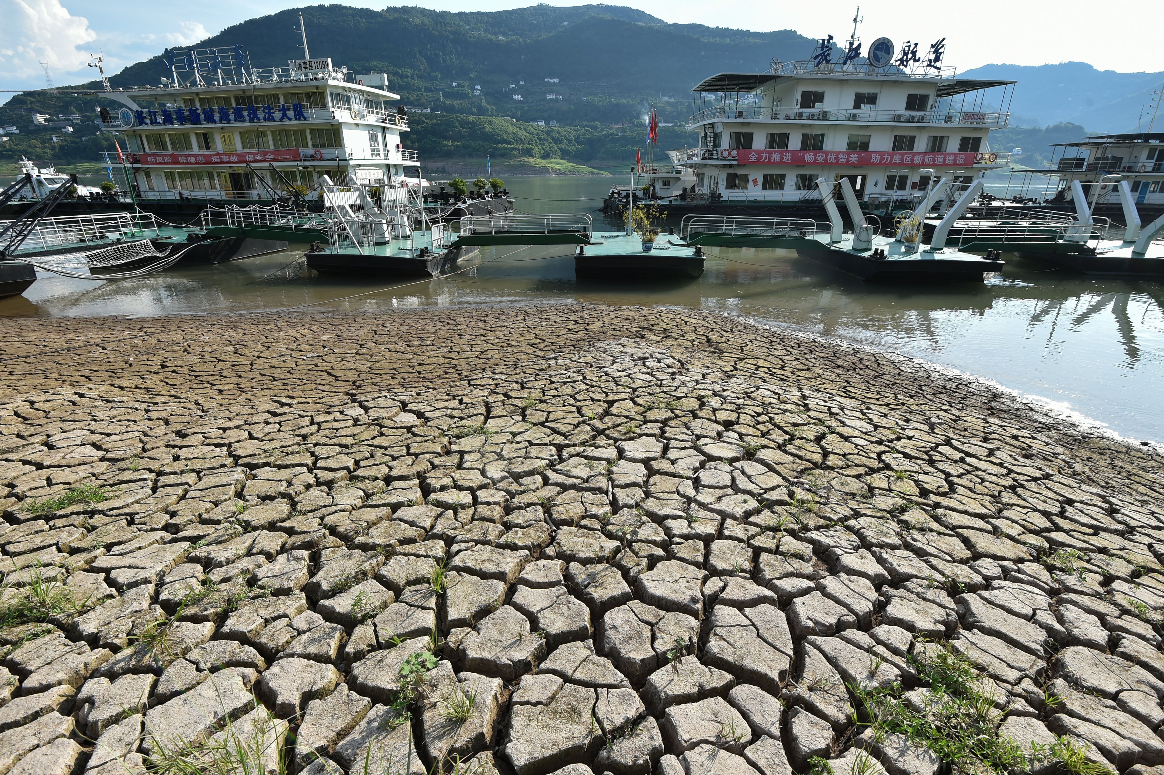 Yangtsé es el río más importante de China el cual enfrentó una dura sequía