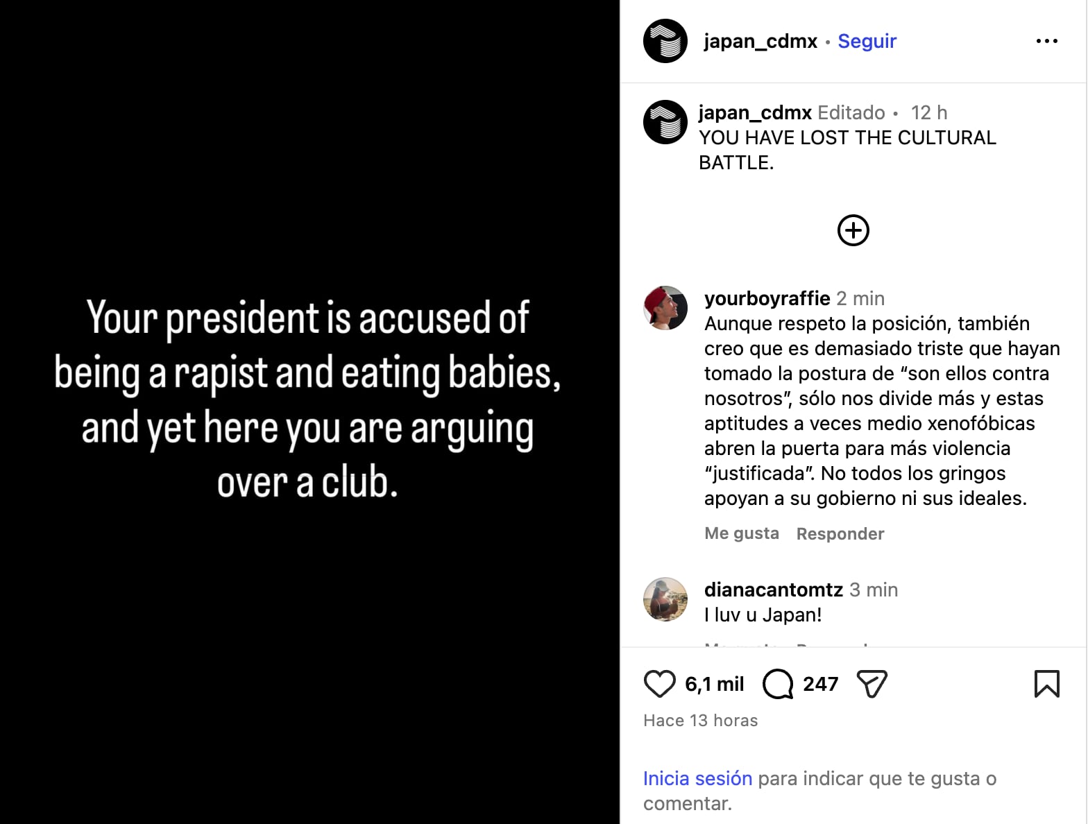 Antro Japan CDMX revela que ha recibido amenazas de MAGA