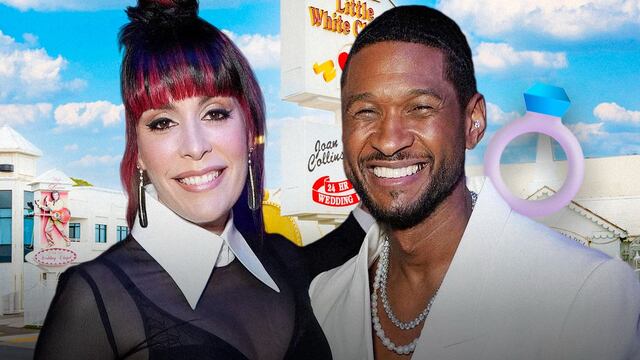 Usher y Jennifer Goicoechea