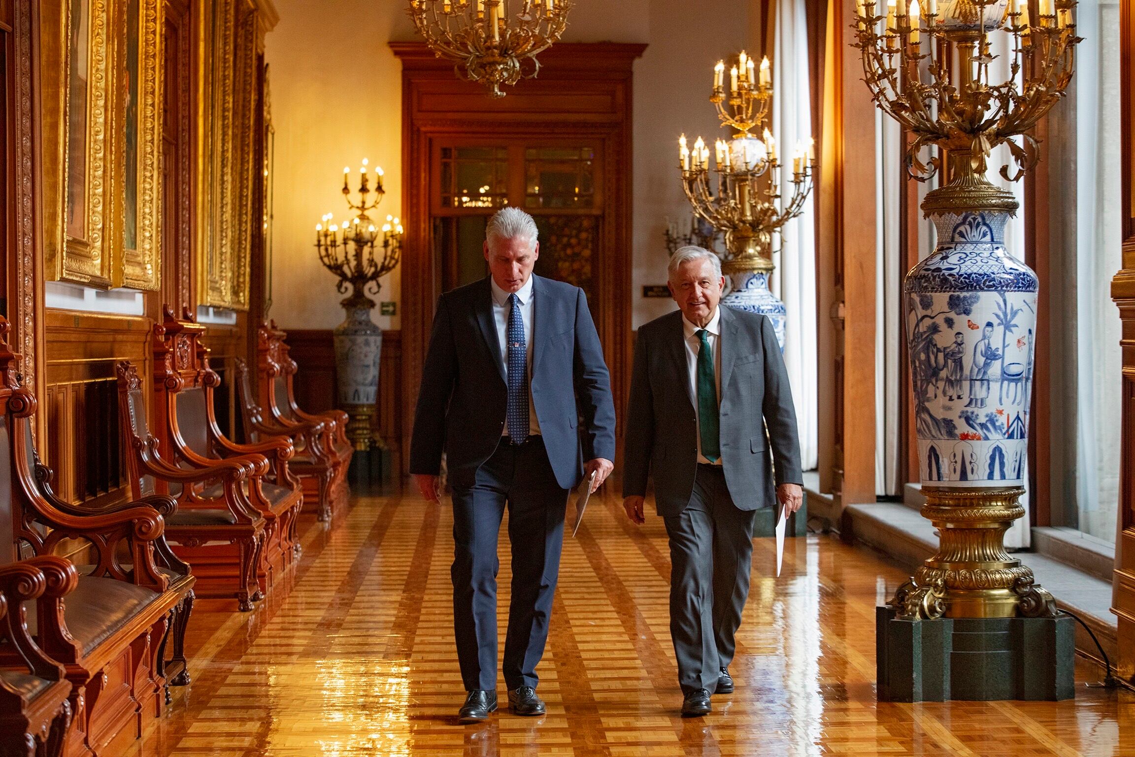 AMLO y Miguel Díaz-Canel