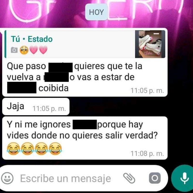 Mensajes de WhatsApp.