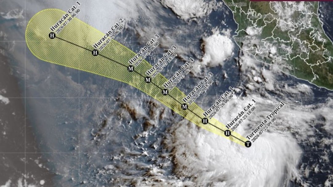 Trayectoria de Genevieve: podría evolucionar a huracán categoría 4 y afectar a México