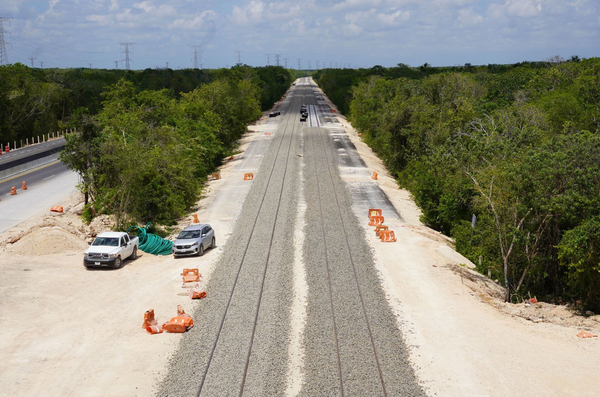 El Tramo 4 del Tren Maya ya presenta gran avance, esto a la altura de Leona Vicario.