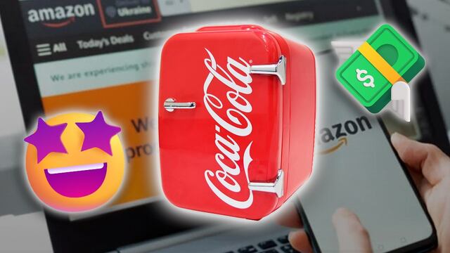 Mini refri de Coca Cola en Amazon
