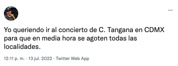 Queja boletos agotados C. Tangana