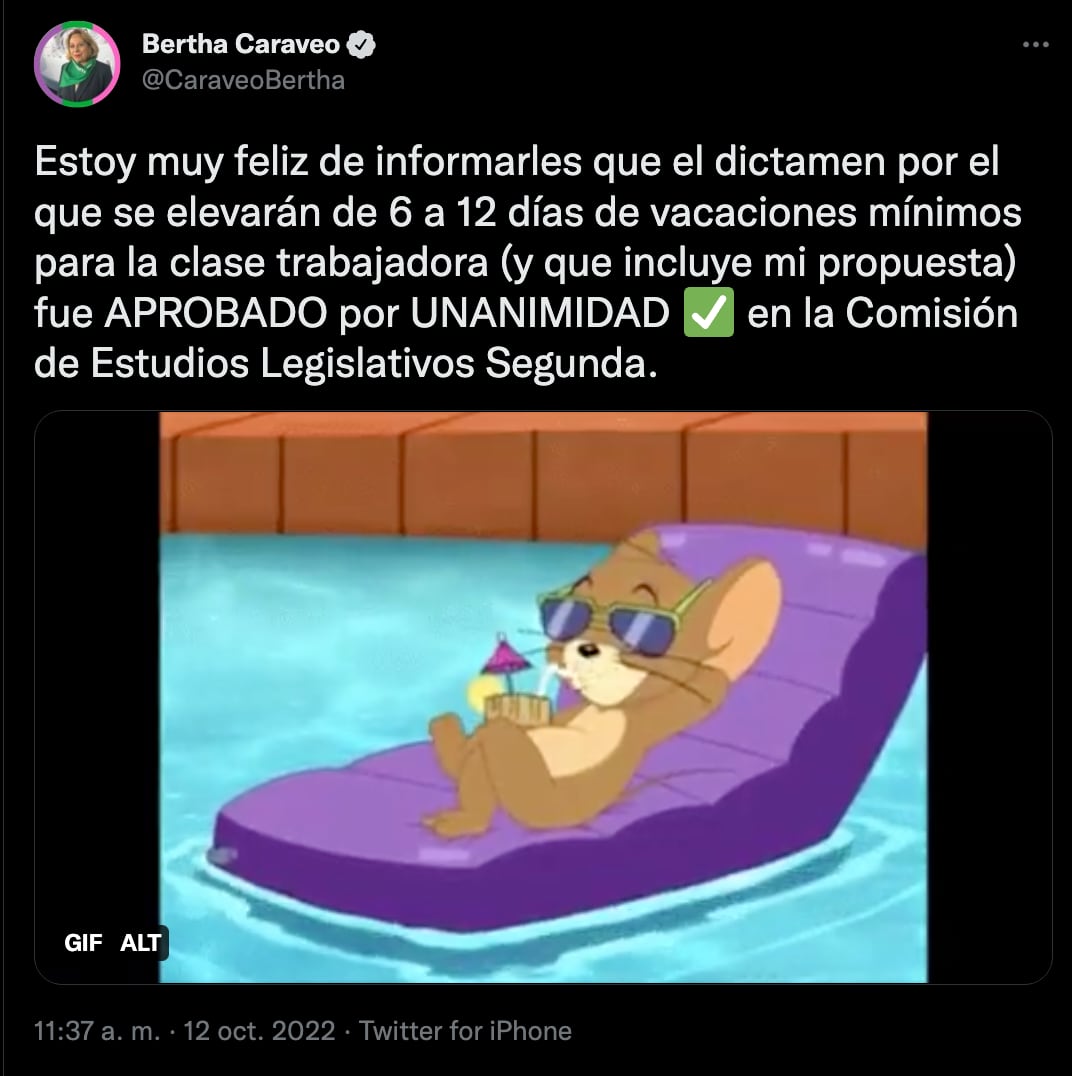 Comisiones de la Cámara de Senadores aprueban más días de vacaciones en México