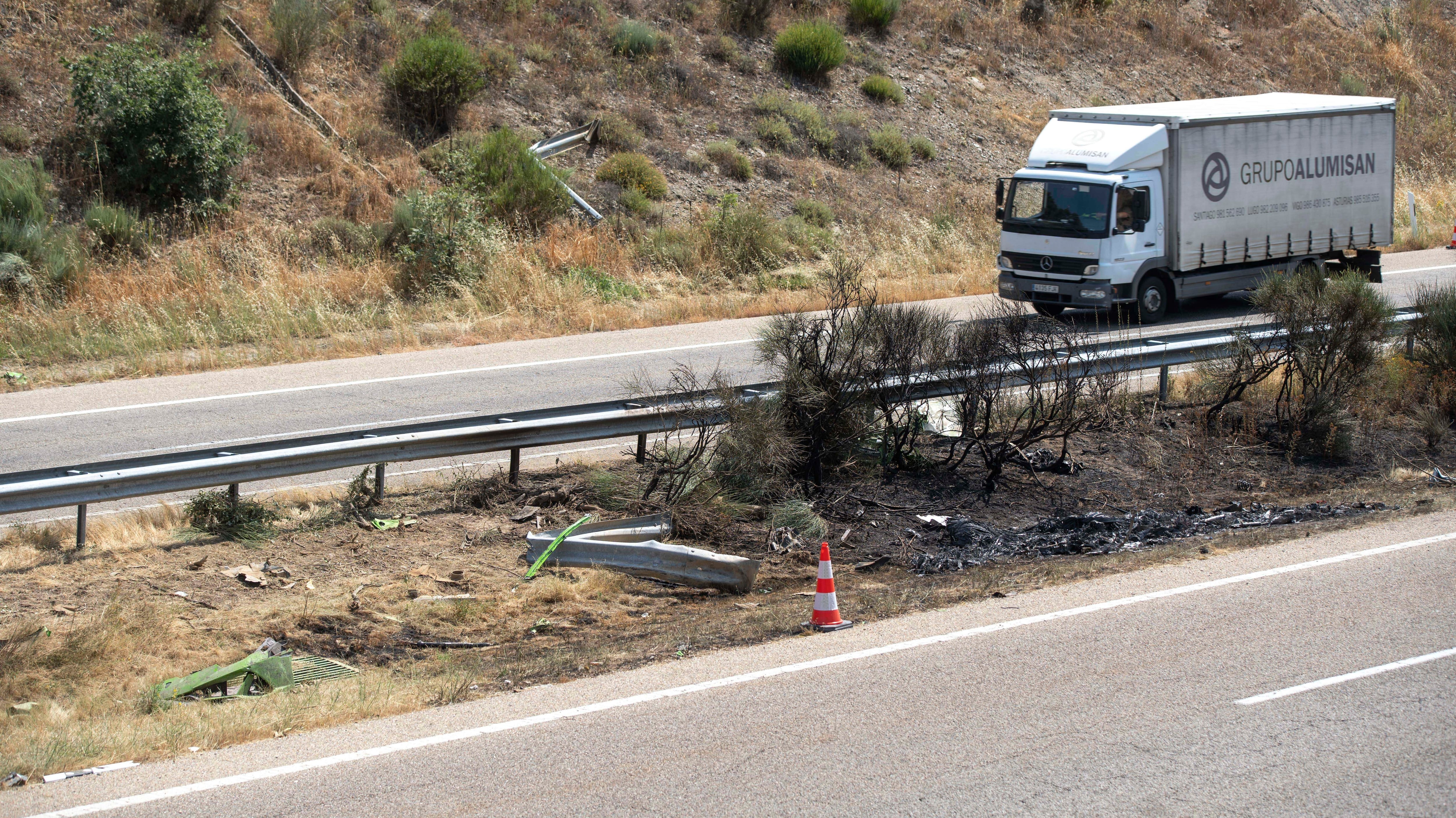 Diogo Jota y su hermano quedaron atrapados en su Lamborghini