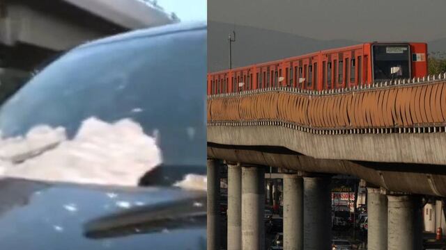 Caen fragmentos de concreto de la Línea 4 del Metro CDMX