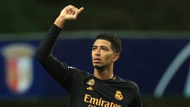 Jude Bellingham en un partido de la Champions League 2023 con el Real Madrid