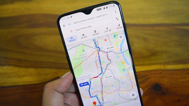 Google Maps en smartphone