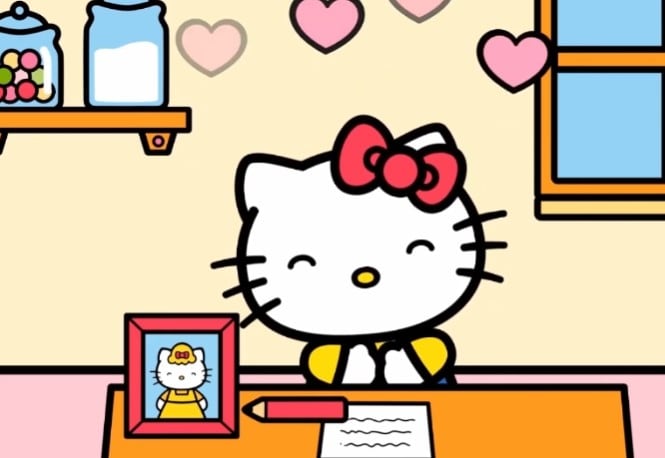 Hello Kitty le escribe un poema a mamá