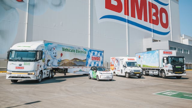 Grupo Bimbo anuncia que su flotilla de vehículos eléctricos en México se duplicará este años