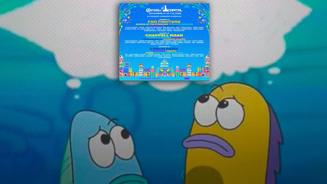 Cartel del Corona Capital 2025: Memes siguen confundidos por la edición más “random” de la historia