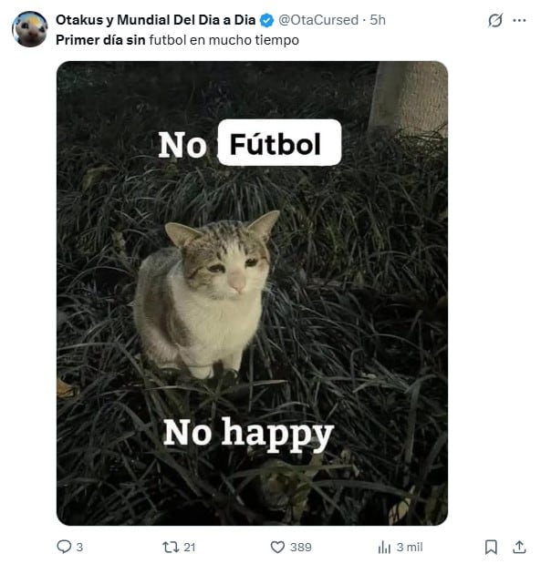 Memes primer día sin Mundial 2026
