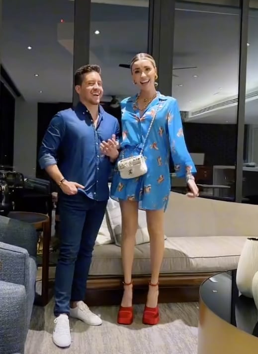 Priscy Escoto y su novio Jorge David.