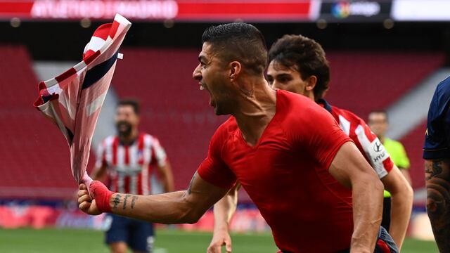 Luis Suárez marcó el gol del triunfo para el Atlético de Madrid