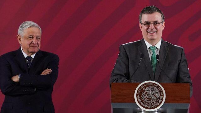Marcelo Ebrard y Andrés Manuel López Obrador