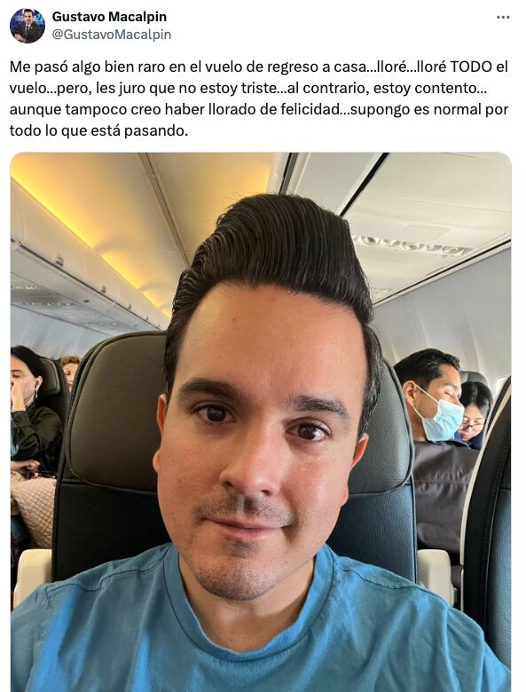 Gustavo Macalpin llora al regresar a Mexicali