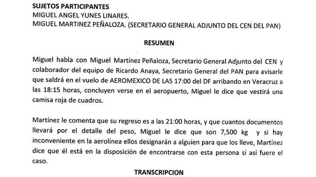 Audio de Yunes y Martínez Peñalosa: que no se hagan, traficaban dinero en efectivo