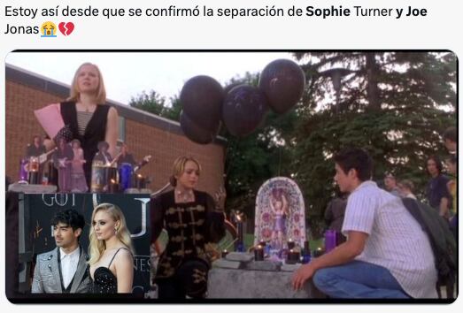 Los memes sobre el divorcio de Sophie Turner y Joe Jonas intentan aliviar la tristeza de los fans